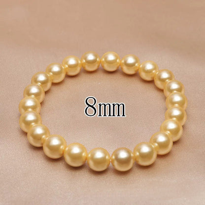 Simple Elegant Round Beads Shell Pearl Beads Bracelets