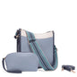Fashion crossbody shoulder bag, versatile women's crossbody bag with two shoulder straps, small women crossbody bag, Small Crossbody Purse for Women Triple Zip,