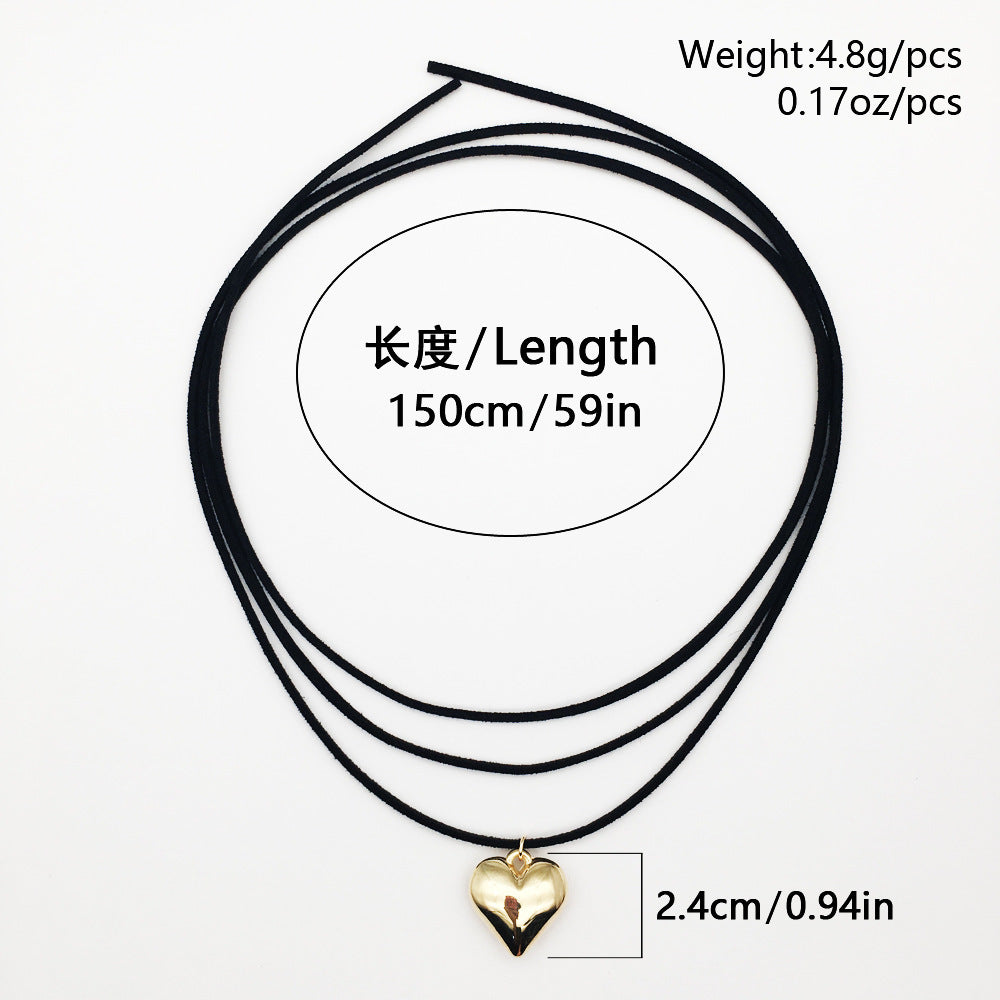 Vintage Women Heart Choker Necklace