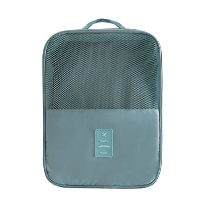 Large capacity can hold three pairs of shoes convenient Oxford cloth storage bag, waterproof shoe bag, suitcase trolley shoe bag