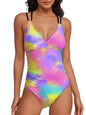 Women's One-Piece Swimsuit Multicolor Floral Print One-Piece Sexy High Elasticity Hot Selling Bathing Suit