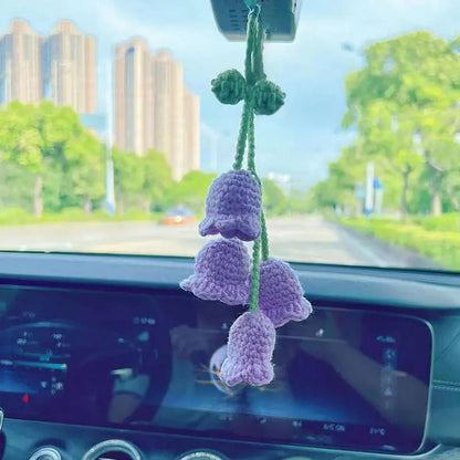 Car plant pendant Car decoration Rearview mirror pendant Creative wool in the car