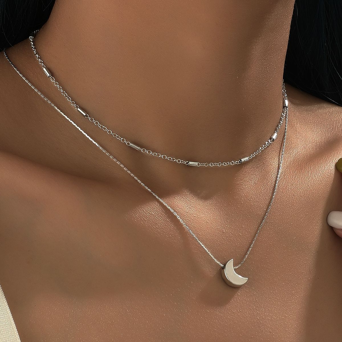 Moon Necklace Pendant Necklace Jewelry