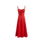 Women's Square Neck Corset Maxi Dress - Floral Printed High Waist A-Line Long Dress