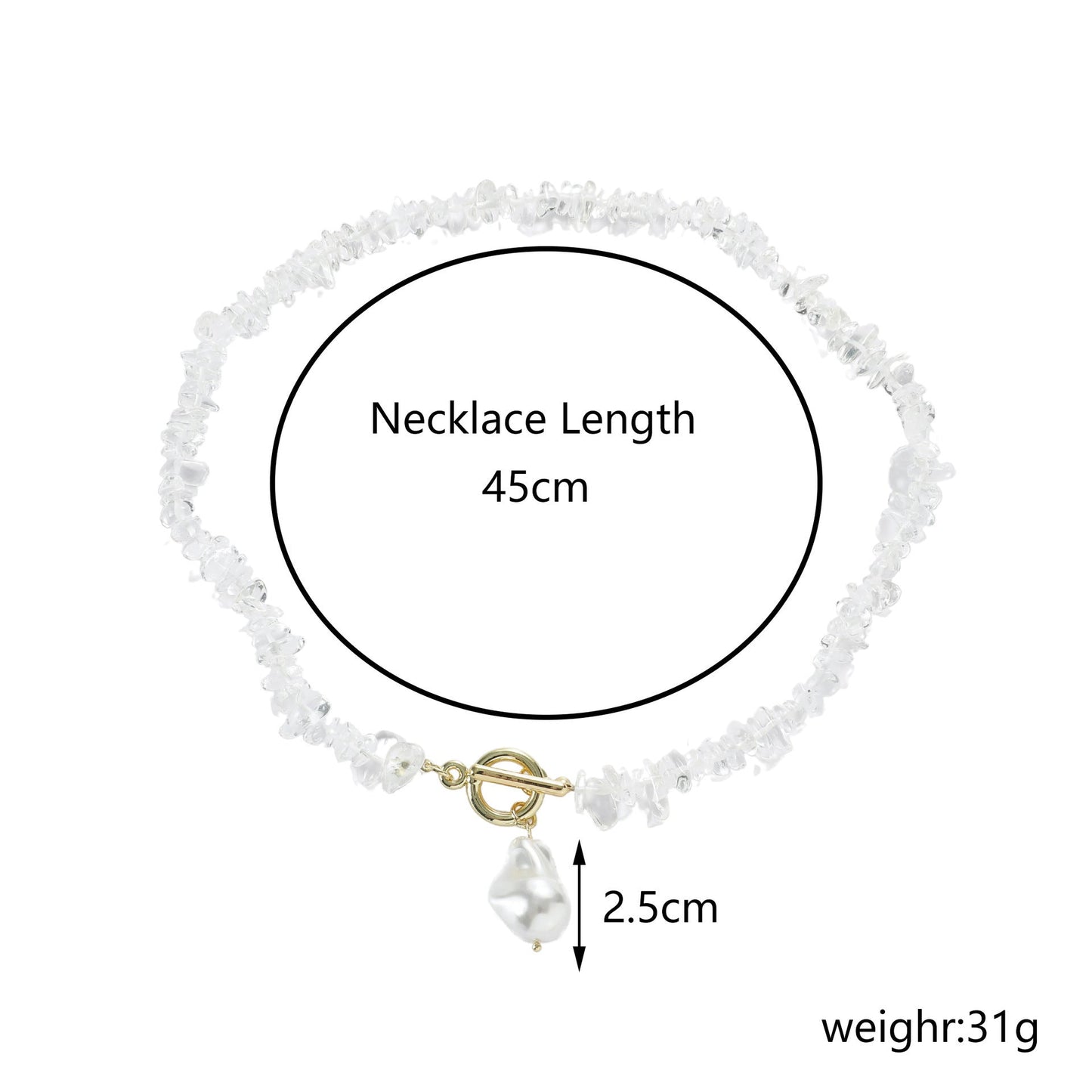 Natural Stone Bead Necklace