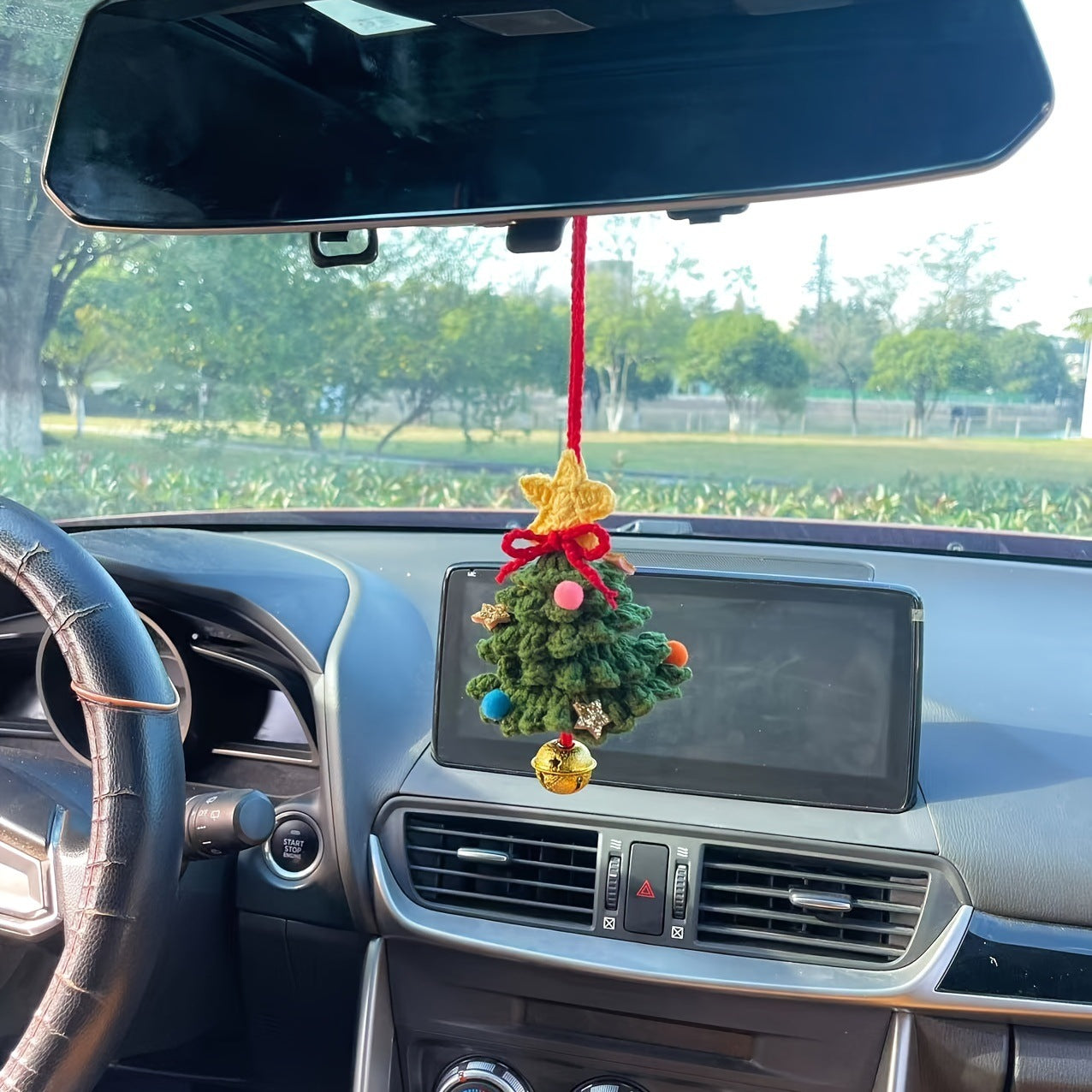 Car plant pendant Car decoration Rearview mirror pendant Creative wool in the car