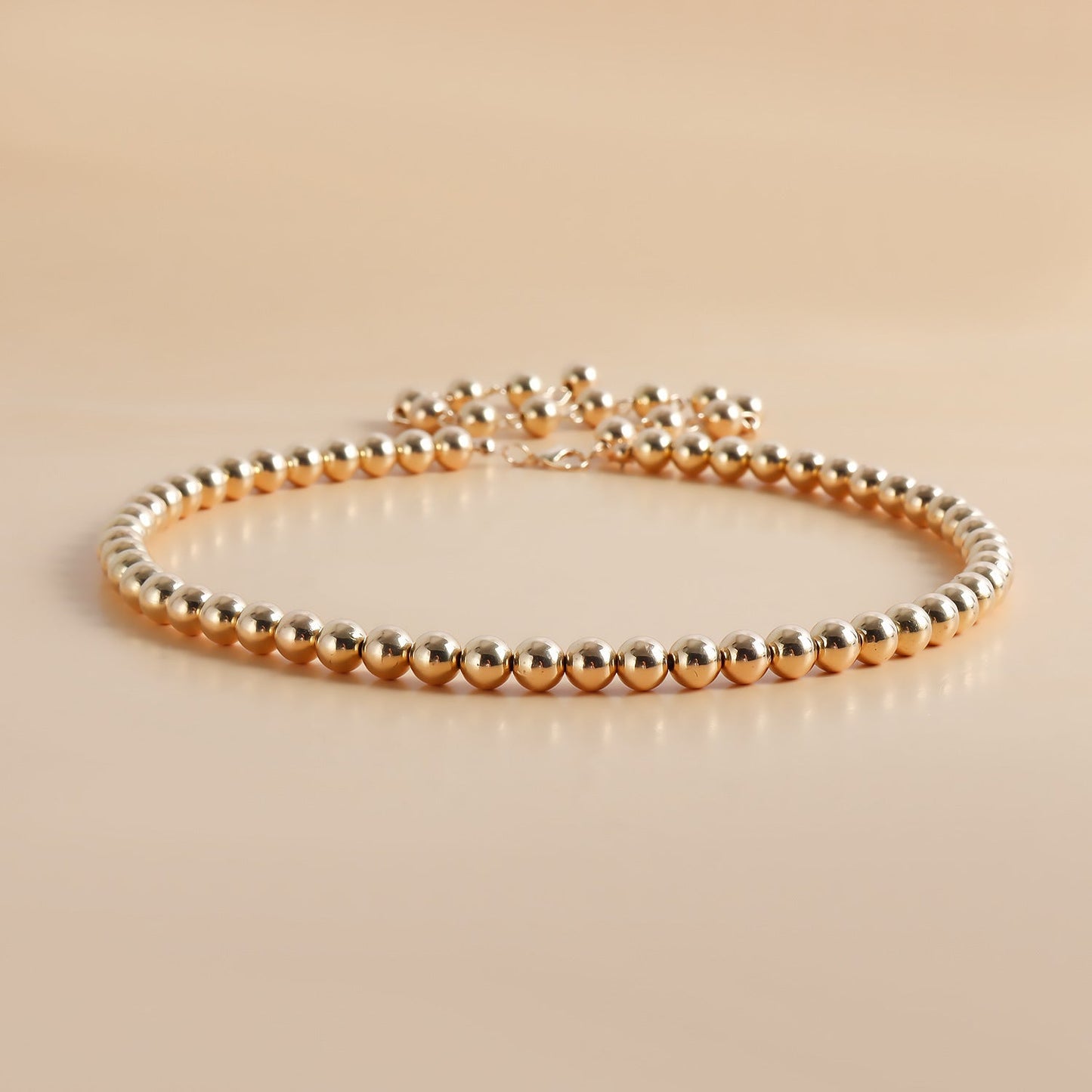 Ball Beads Necklace Choker Women