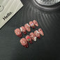 Hot Selling Almond Nail Mushroom Sweet Cool Babes Polka Dots Premium Sense HandmadePress on Nails Removable