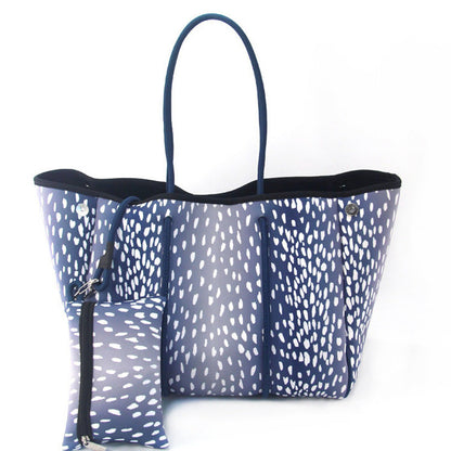 Neoprene Perforated Beach Bucket Bag – Two-in-One Mother-Child Tote, Large Swimming Sand-Proof Purse