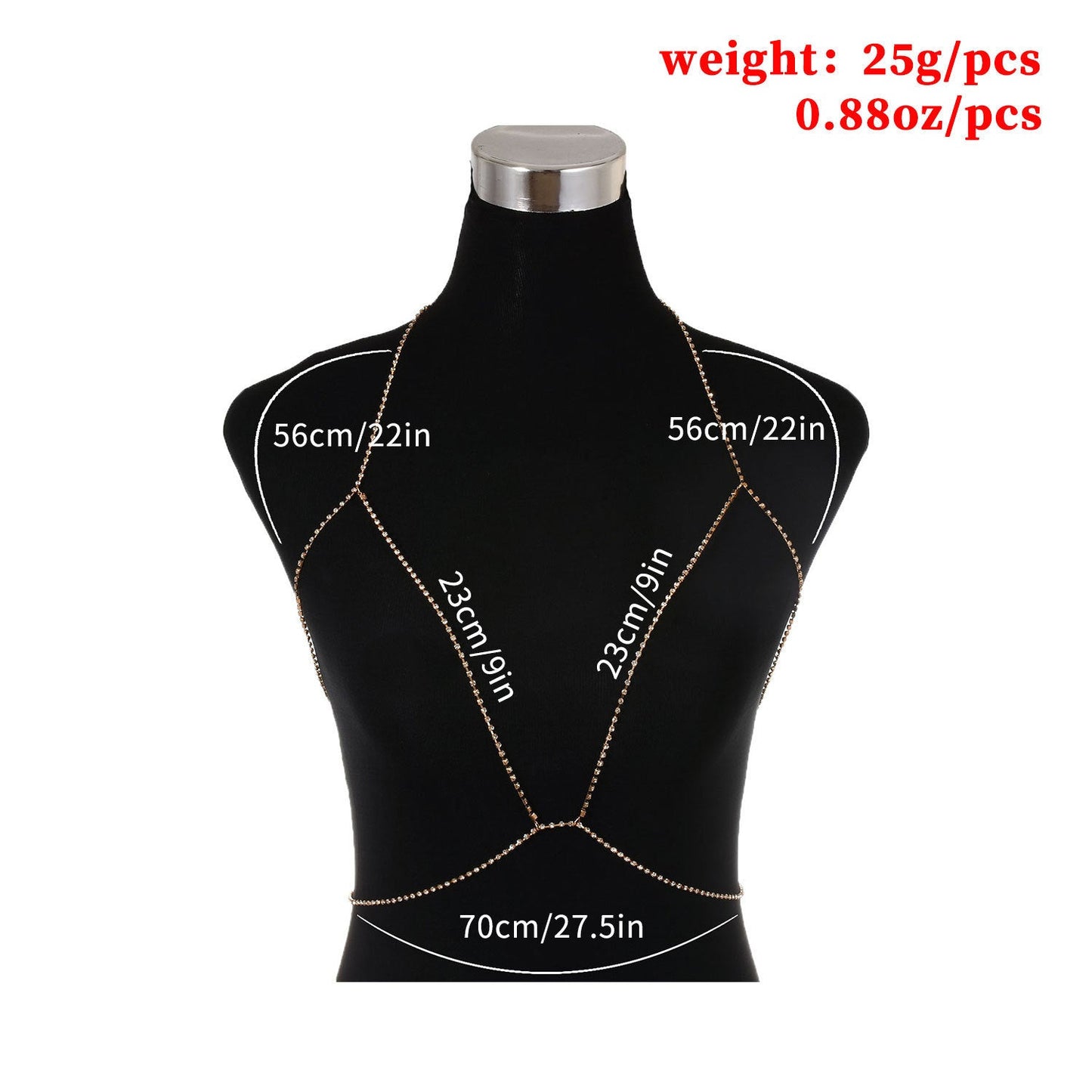 Sexy Chest Bra Chains Women Jewelry Rhinestone Body Chain