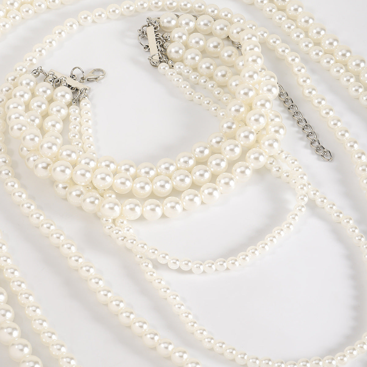 Imitation Pearl Multi-layered Women's Necklace Exaggerated