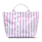 Striped Tote Bag – High-Aesthetic Lightweight Handbag, Commuter Large Travel Shoulder Bag
