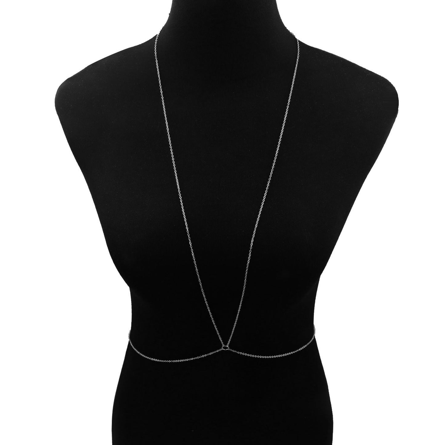 Body Jewelry Goth Chest Chains Sexy Body Chain Bikini for Women