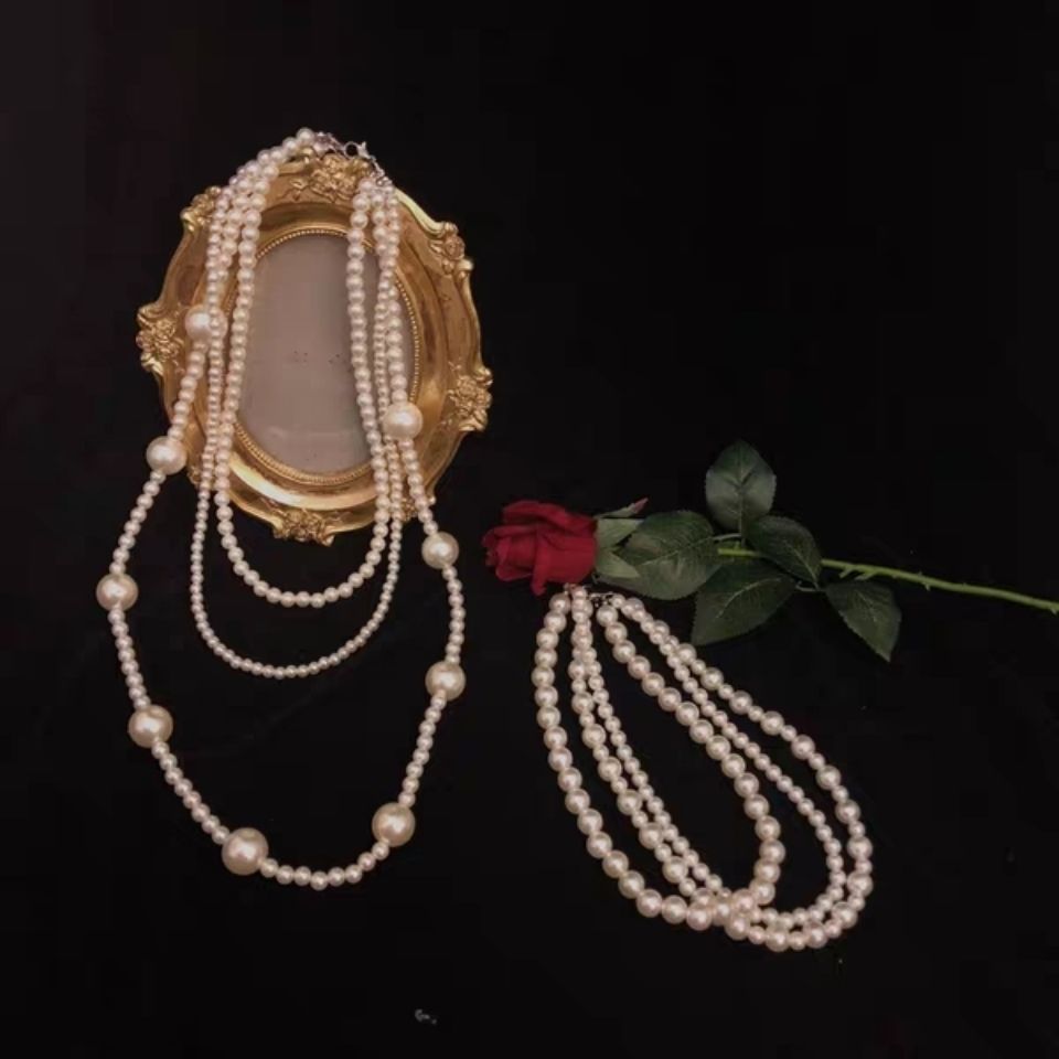 Multi-Strands Necklace Gift Fashion Women Party Jewelry