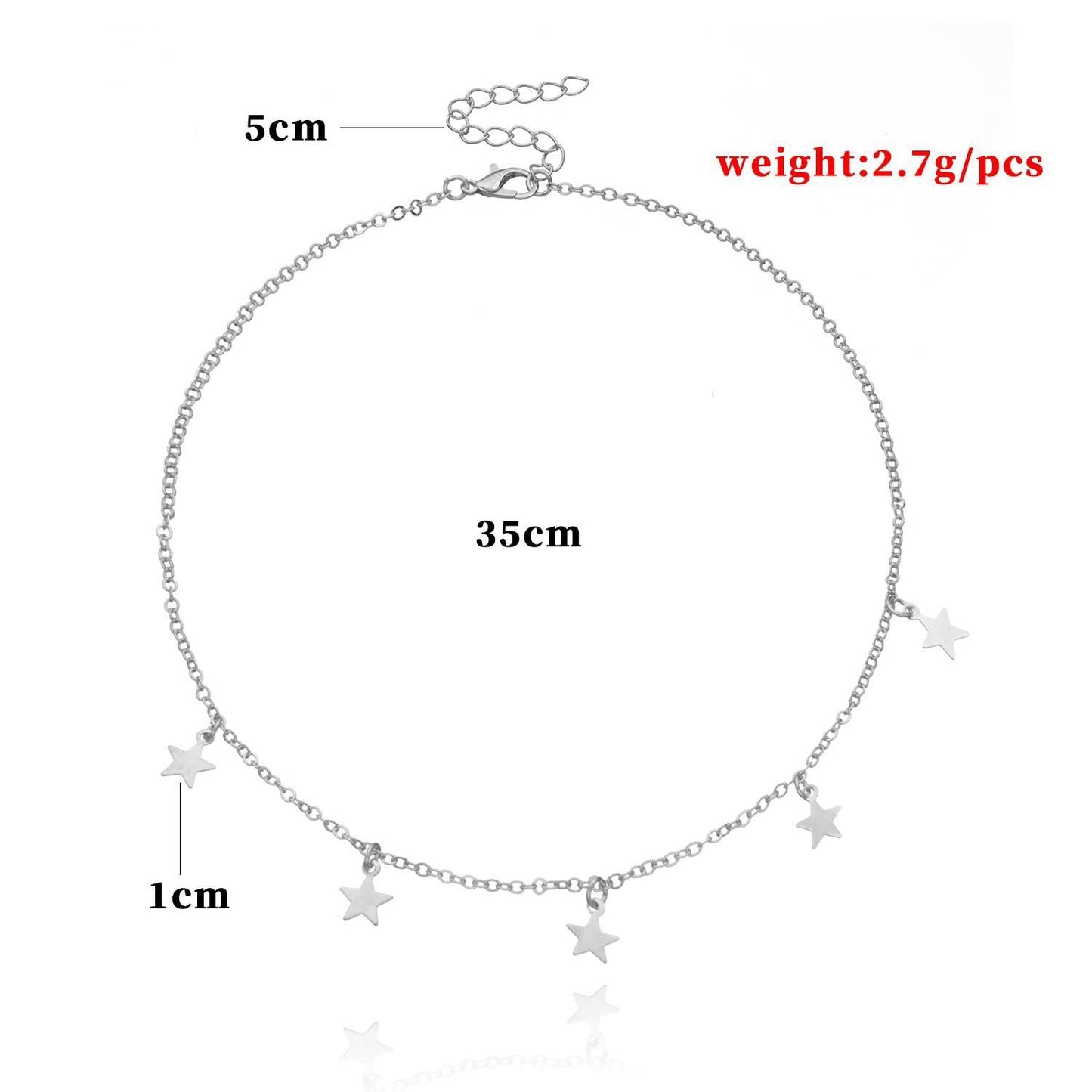 Lucky Star Tassels Choker Necklace