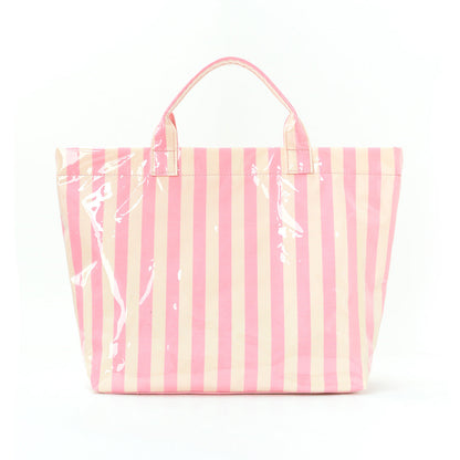 Striped Tote Bag – High-Aesthetic Lightweight Handbag, Commuter Large Travel Shoulder Bag