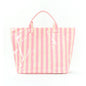 Striped Tote Bag – High-Aesthetic Lightweight Handbag, Commuter Large Travel Shoulder Bag