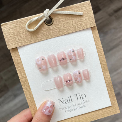 1022- Handmade press on nails fake nails removable
