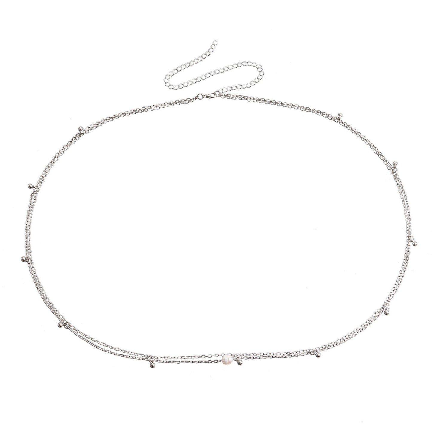 Boho Layer Body Chains Pearl Bikini Belly Chain