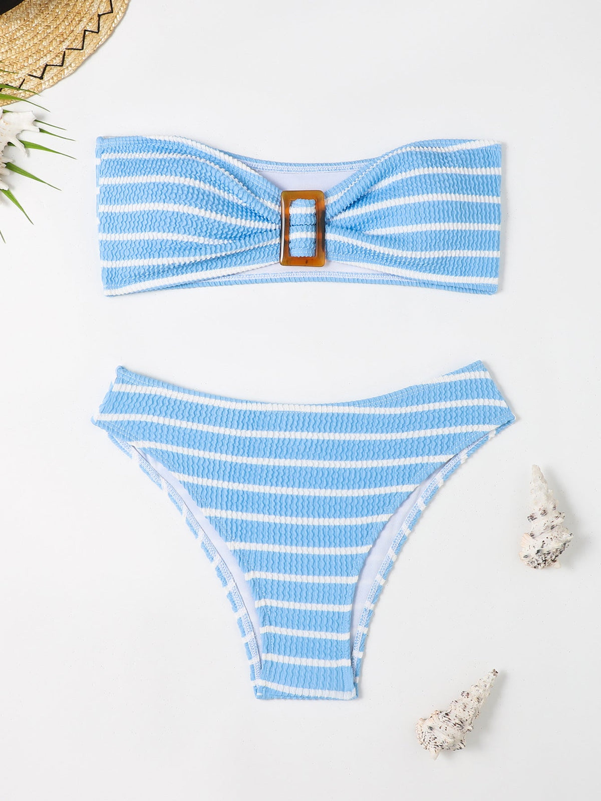 Swimsuit sexy striped tube top bikini swimsuit female bikini