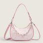 Women hobo bag, armpit bag, autumn fashion design shoulder bag, crossbody small shoulder bag pink for girls