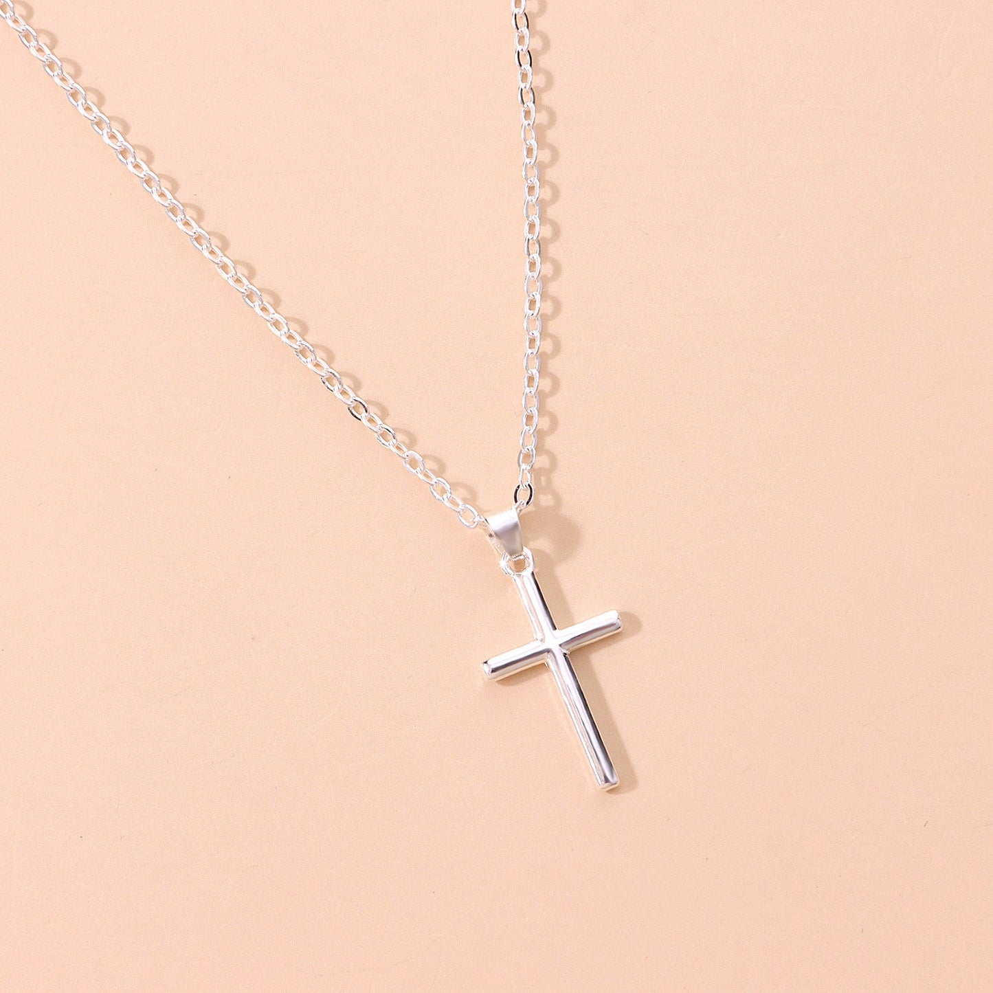 Cross Pendants Long Chain Necklace