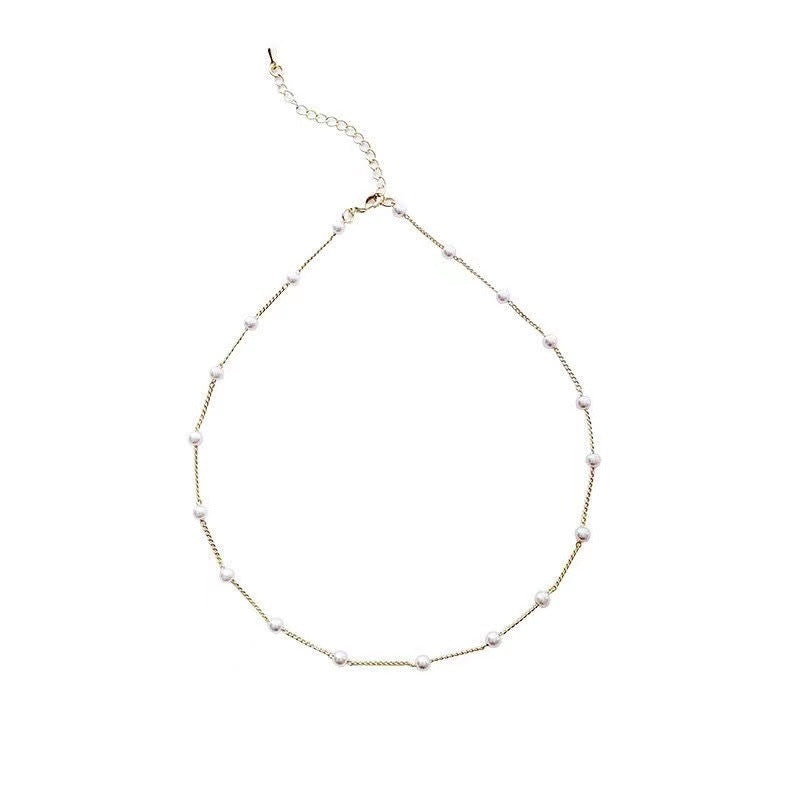 Elegant Bridal Pearls Jewelry Necklace