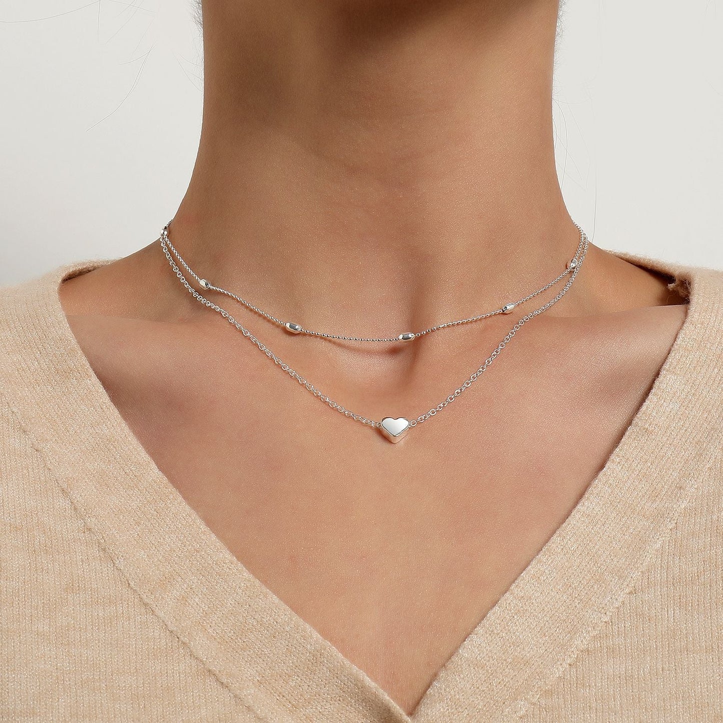 Layer Chain Choker Necklace for Women