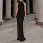 Satin Slip Dress with Low Back