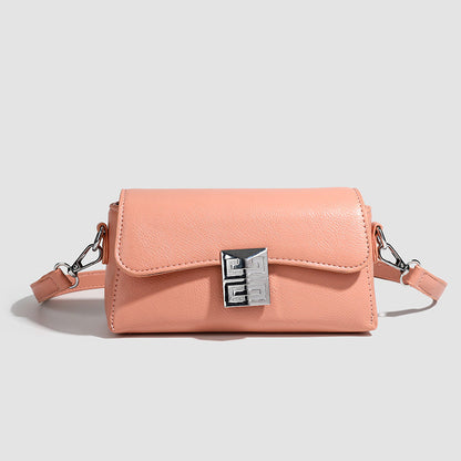 Small shoulder bag for women, retro small square bag for women, versatile shoulder bag, metallic Crossbody bag, simple commuter bag cross body
