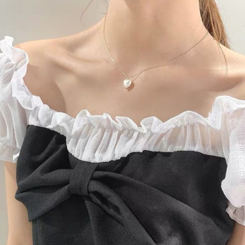 Heart Pearl Necklace