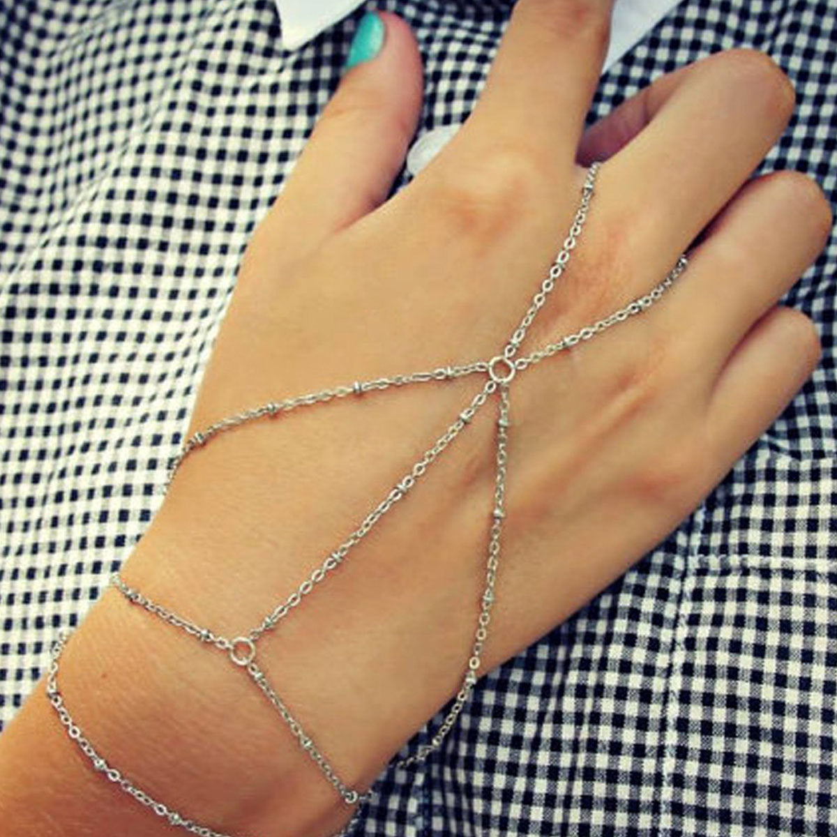 Multi-Layered Bead Chain Bracelets for Women