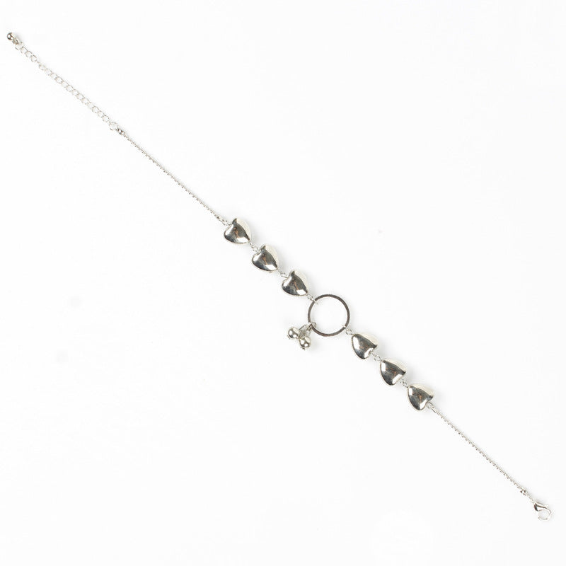 Heart Charm Chain Foot Bracelet