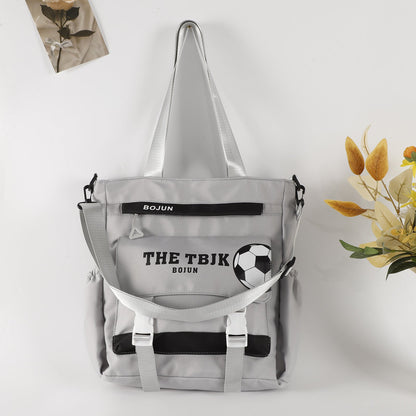 Large capacity tote bag, student cute high school tote bag, tote shoulder bag