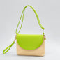 Holiday straw bag, small solid color shoulder bag, small crossbody beach bag, seaside beach bag evening clutch woven bag