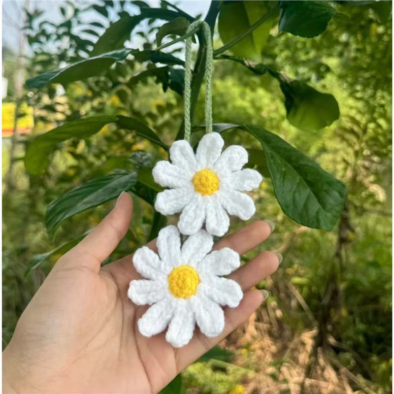 Car plant pendant Car decoration Rearview mirror pendant Creative wool in the car