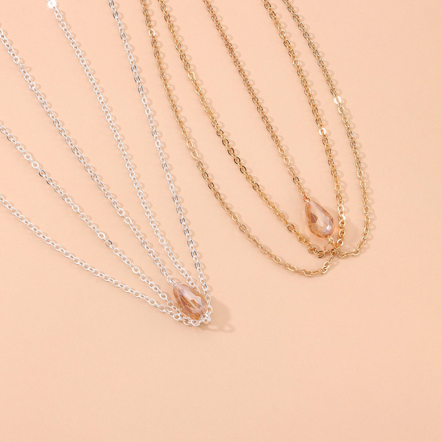 Bohemian Crystal Fashion Bridal Hair Chain Jewelry