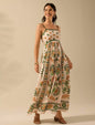 Women's Summer Floral Print Dress - Vacation Style Midi