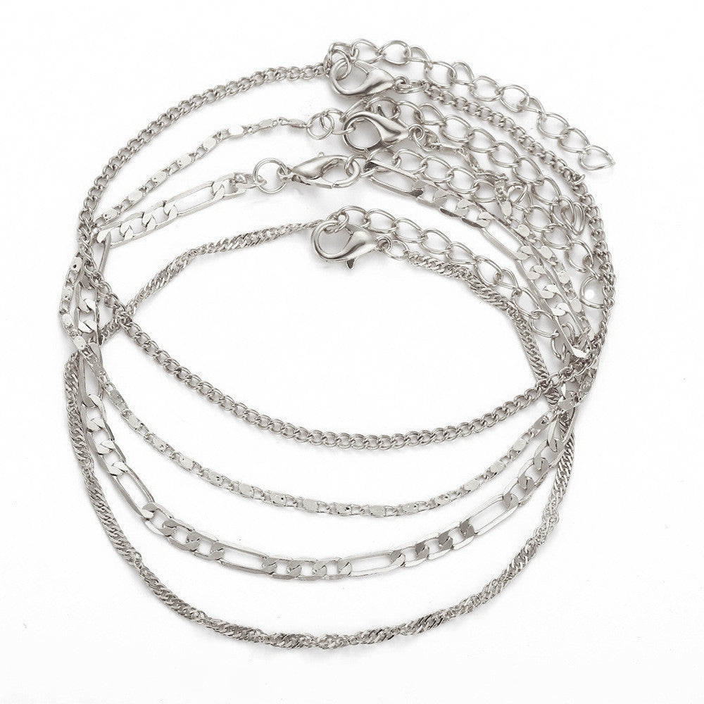 Cuban Snake Charm Foot Chain Anklets Jewelry