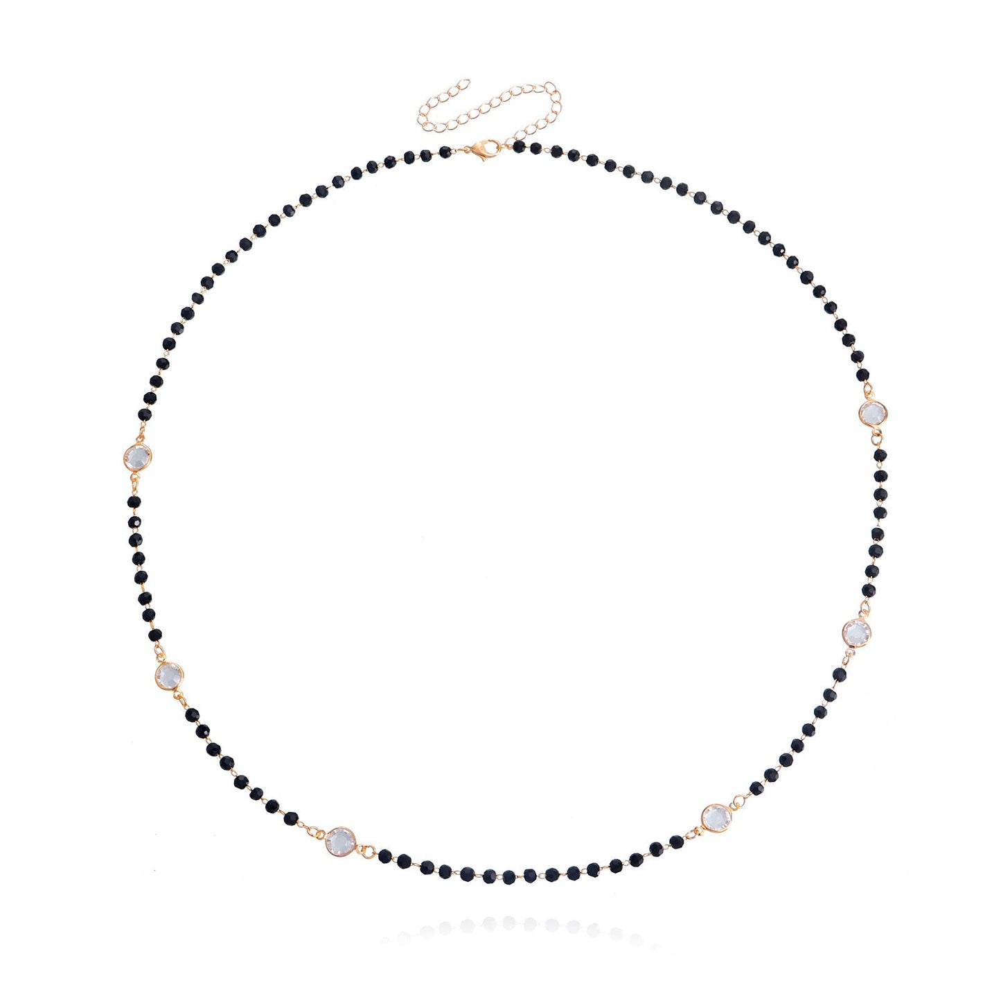 Daily Wear Black Beads Long Necklace