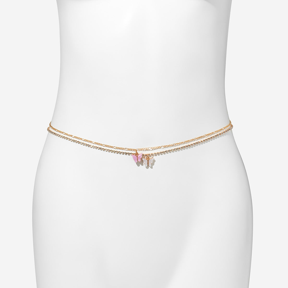 Summer Beach Custom love Double Sexy Punk Retro Chain