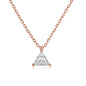 Single Zircon Pendant Necklace