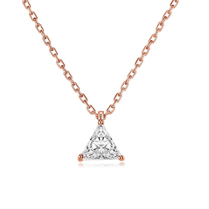 Single Zircon Pendant Necklace new