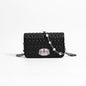 Simple female bag trendy embroidery purse with diamond chain single shoulder purse crossbody