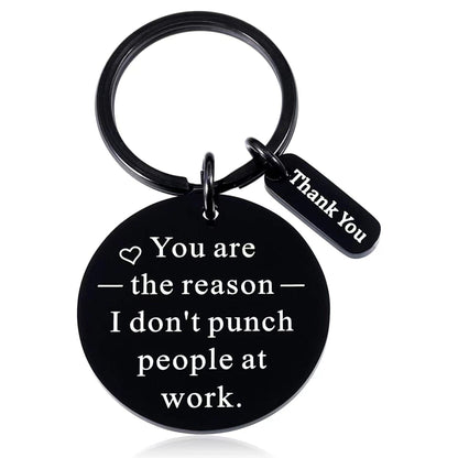 Stainless Steel Keychain Thanksgiving Inspirational Gifts for Family, Friends and Colleagues