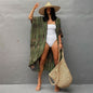 Women¡¯s Rayon Tie-Dye Beach Cover-Up ¨C Vacation Bikini Kimono, Sun Protection Swimsuit Outerwear