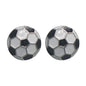 Rhinestone Football & Rugby Earrings for Women - Sparkling Sports Fan Dangle Drop Stud Earrings
