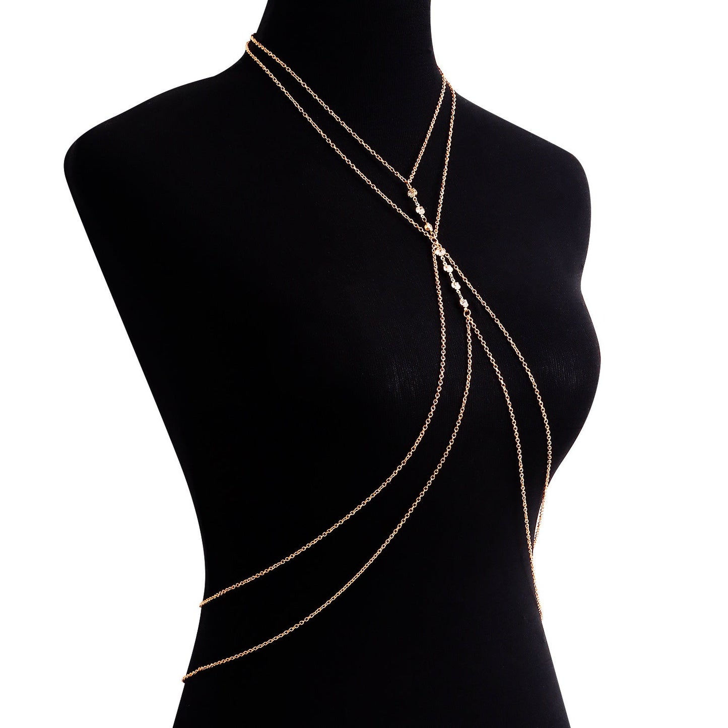 Sexy Cross Chest Chain Exaggerated Beach Casual Full Body Chain