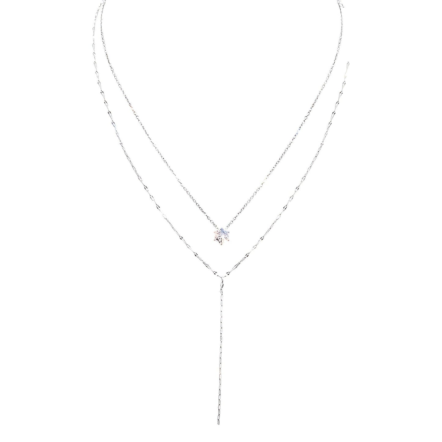 Double Layered Choker Necklace Women Sexy Tassel