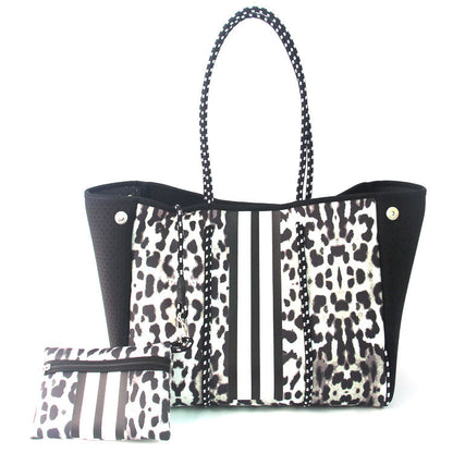 Neoprene Perforated Beach Bucket Bag – Two-in-One Mother-Child Tote, Large Swimming Sand-Proof Purse